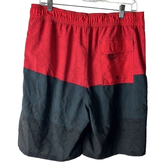 Spyder Swim Trunks Boardshorts Men's XL Red Black Mesh Lining Pockets Inseam 8.5 - Picture 2 of 15